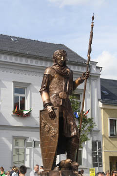 Brunnen Stadtgrnder Elsterberg, Bronze/Granit, 7 Wasserdsen, 2009
