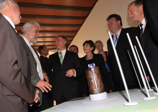 Bundesprsident Horst Khler im Gesprch mit Peter Luban (Foto: Igor Pastierovic)
