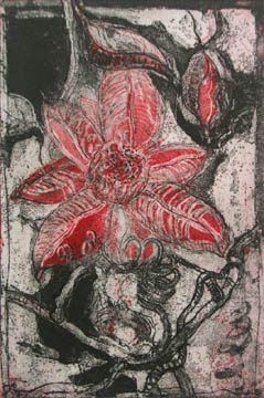 Passionsblume, 2003, Radierung
